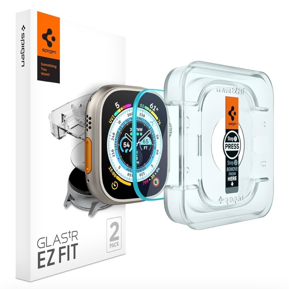 Spigen GLAS.tR EZ Fit Protector for Apple Watch Ultra Series